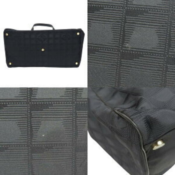 Chanel tote bag black jacquard nylon - Picture 4 of 4